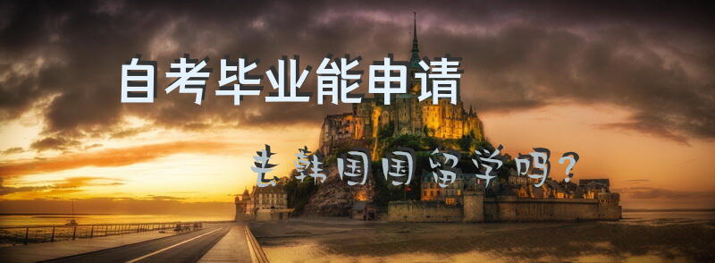 自考毕业能申请去韩国国留学吗？