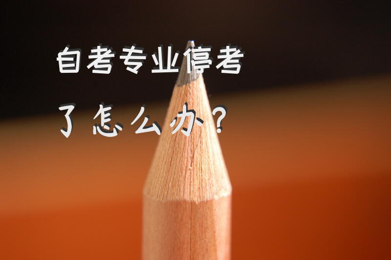 自考专业停考了怎么办？