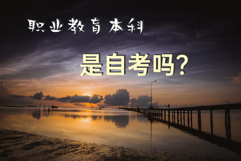 职业教育本科是自考吗？