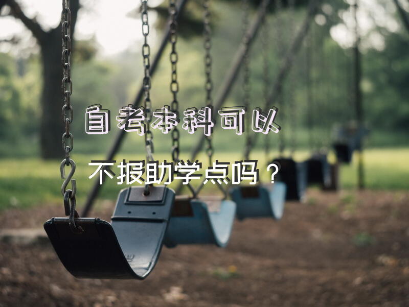 自考本科可以不报助学点吗？