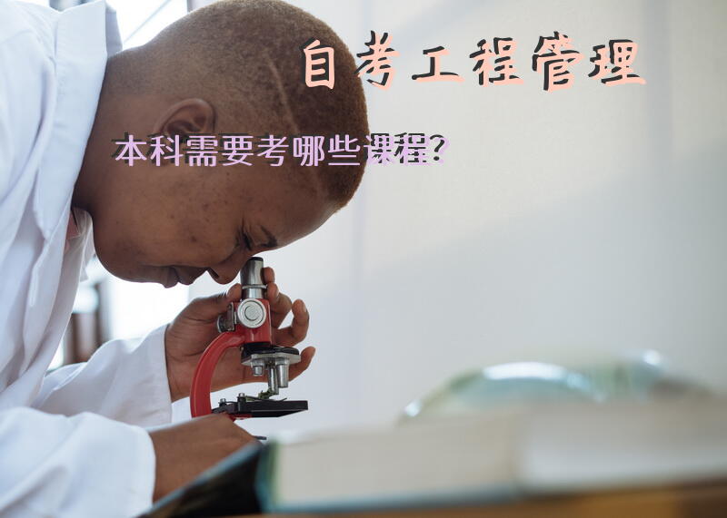 自考工程管理本科需要考哪些课程？